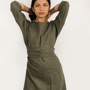 Reversible Twofold Clothing Linen Clara Dress